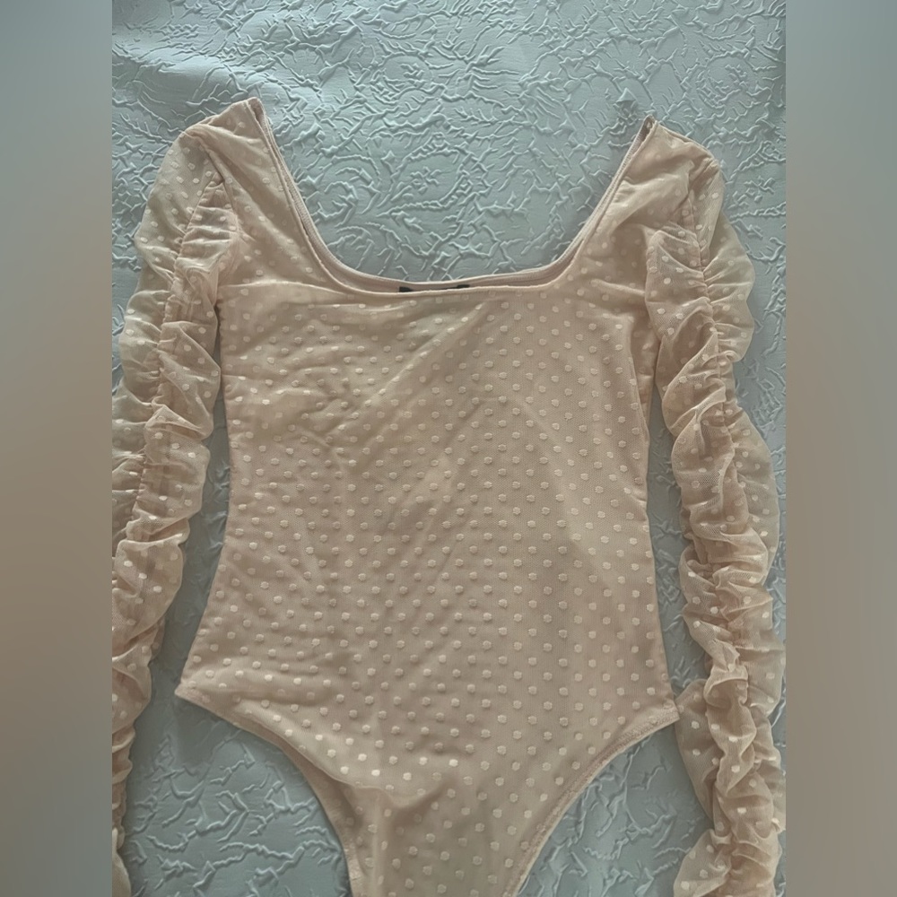 light pink sheer bodysuit